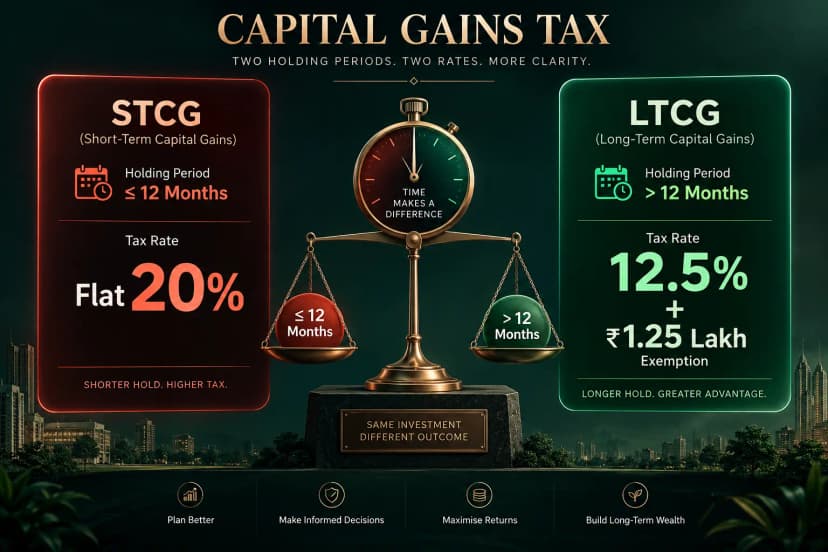 STCG vs LTCG on Shares: Rules, Rates & Tax Calculation Guide